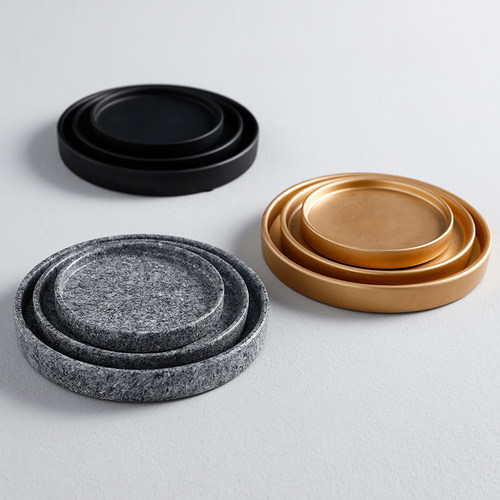 艾克家居托盘圆形绿萝多肉花盆