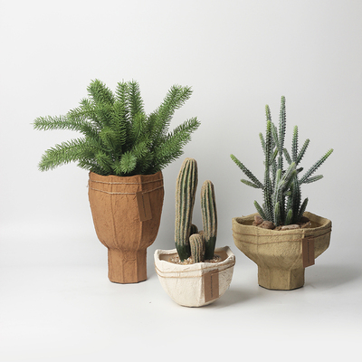 北欧简约陶土创意兰花绿萝蝴蝶兰家用室内复古个性陶瓷花盆多肉