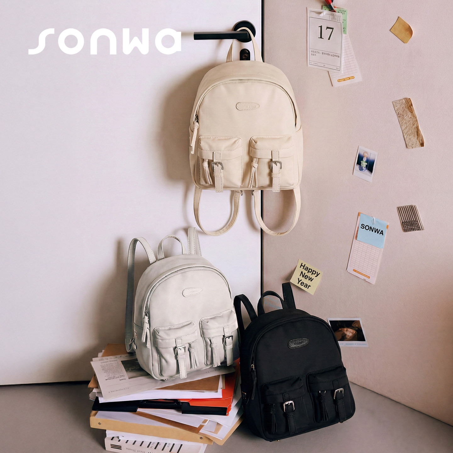 SONWA/原创 布里尼奥双肩包 迷你登山包野餐包防水轻便小书包背包