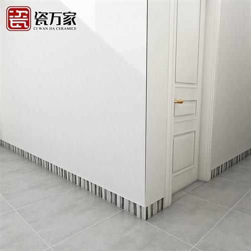 美式田园仿古砖门槛石阳台过门坎石厨房卫生间腰线踢脚线灰色瓷砖
