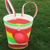 小孩子背篓箩筐采摘风小号收纳背筐双肩竹制品篮子竹篓子u.