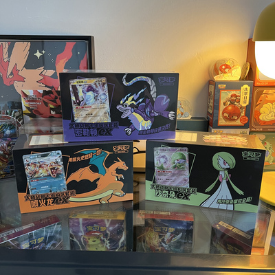 宝可梦简中正版Pokemon大师战略卡组喷火龙沙奈朵ex收藏卡牌正版