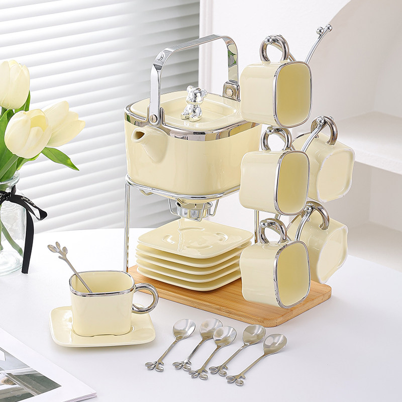 JIALICMJ新品陶瓷水果茶壶套装烛台煮茶壶加热下午茶套装花茶茶具,餐饮具,花草茶具,淘宝优惠券,粉丝福利购,淘宝优惠卷