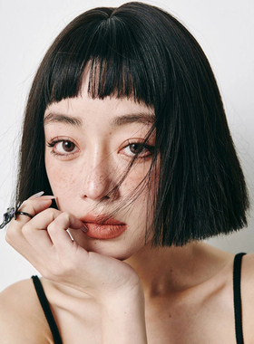 假发女短直发杀手不太冷同款自然黑色网红个性帅气bobo全头套短发