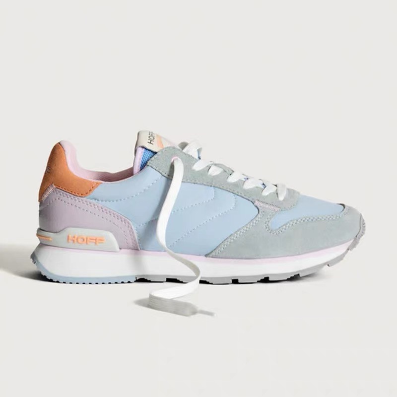 西班牙女子拼色复古运动休闲鞋