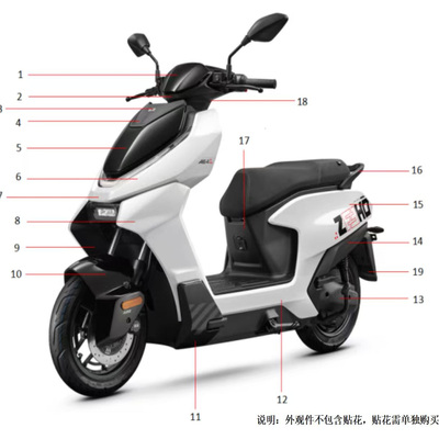 极核电动车Ae4SE/电动车塑料件