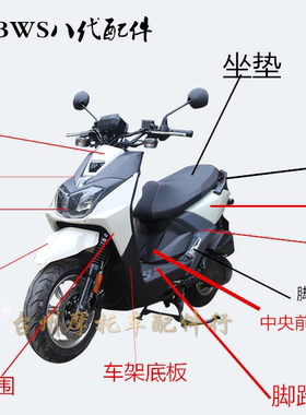 BWS路虎八代外壳一马绿的一代瑞鹊轩伟路虎8摩托车电动改装配件