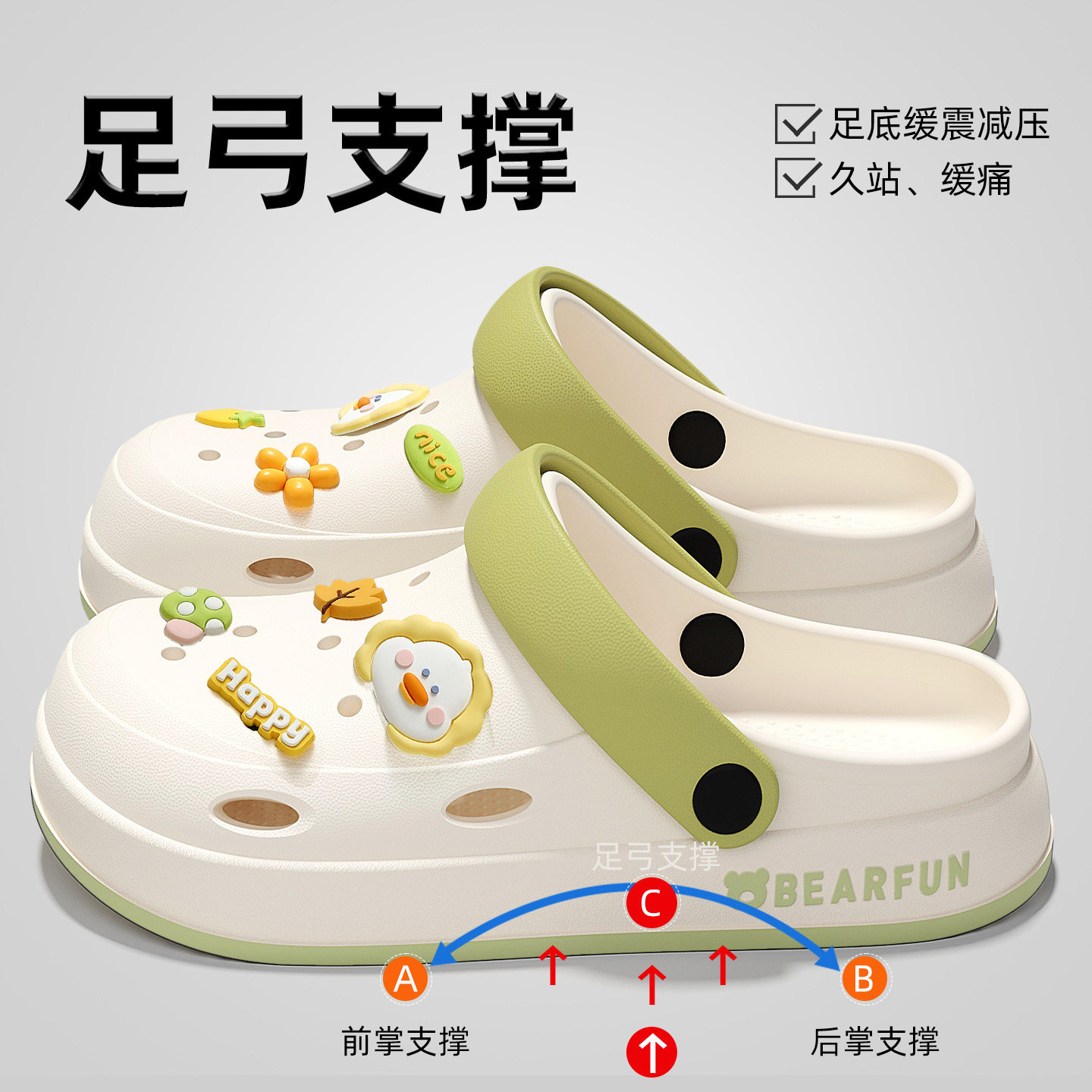 踩屎感洞洞鞋女款2026新款夏季防滑不臭脚eva外穿沙滩凉拖鞋女士