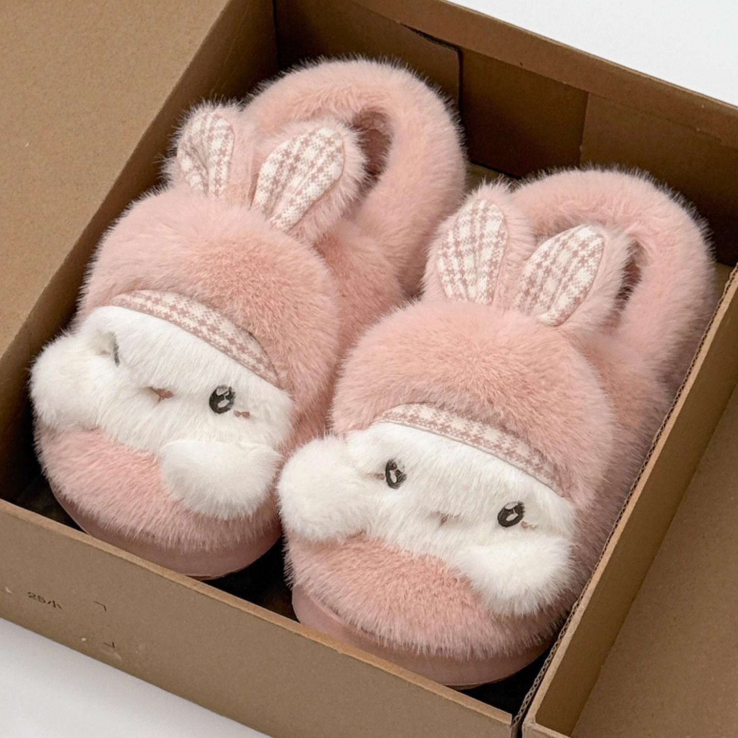 兔兔儿童棉拖鞋女童2025新款冬季保暖包跟毛绒防滑宝宝亲子棉鞋,居家布艺,居家棉拖/棉鞋,淘宝优惠券,粉丝福利购,淘宝优惠卷