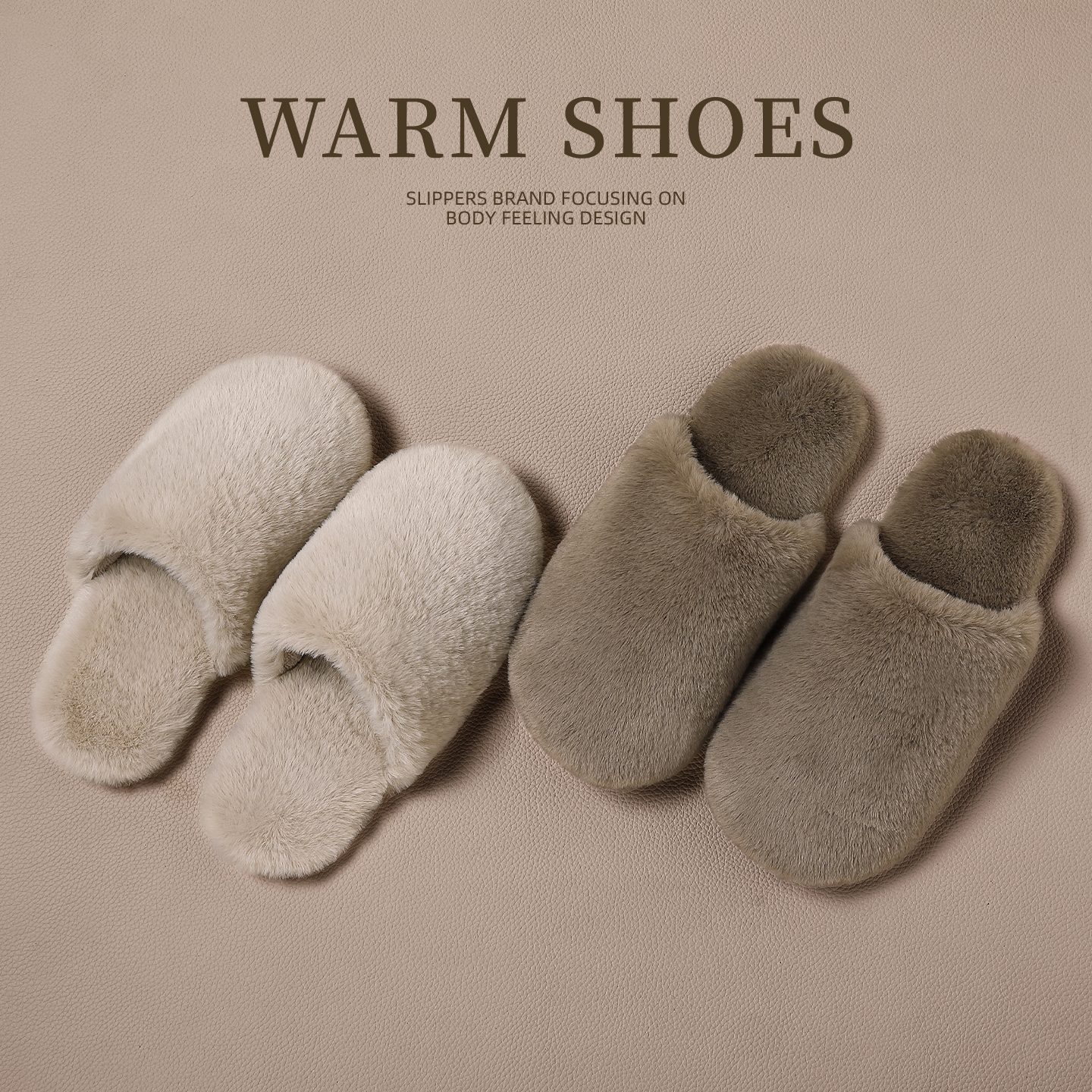 毛毛棉拖鞋女静音防滑保暖居家冬