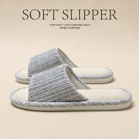 Linen slippers for women's summer outdoor wear, 2026 new style indoor home, Instagram-style cool slippers for women throughout the four seasons thumbnail 5