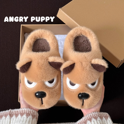 生气小狗棉拖鞋女士冬季2025新款