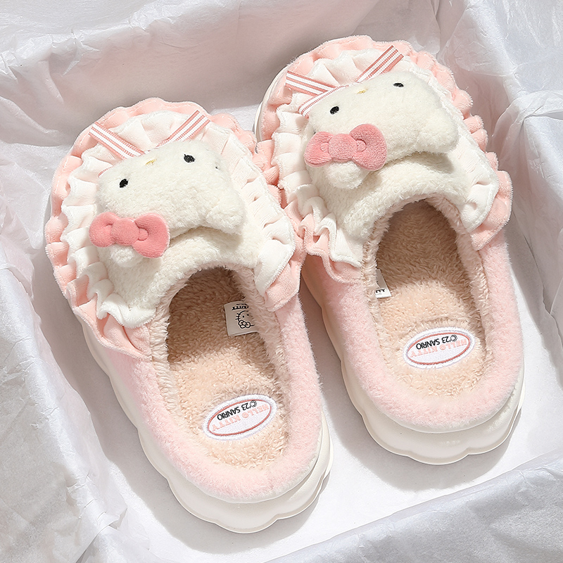 HelloKitty猫IP联名毛毛绒棉拖鞋