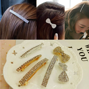 韩国ins发量少的发饰小 号发夹成人迷你一字弹簧夹顶夹发束夹发卡