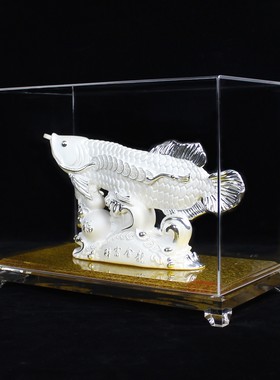 纯银金龙鱼摆件家居电视柜