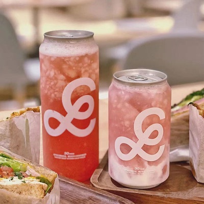 易拉罐饮料瓶一次性果汁瓶子透明塑料饮料瓶易拉罐奶茶杯商用带盖