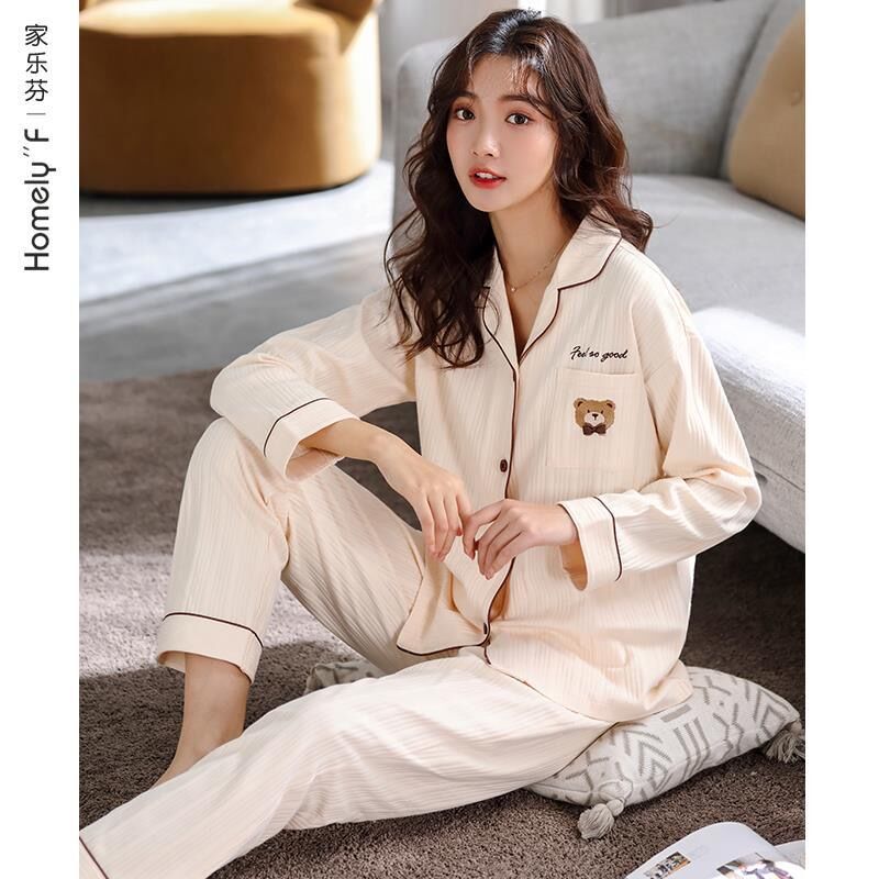 猫人春秋款长袖韩版卡通时尚睡衣