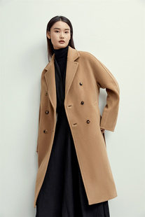 经典1018*1单面廓形中长款羊绒大衣特惠清不退微瑕疵介意慎拍