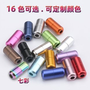 带金属胶囊鞋 10个装 免绑免系带配件懒人鞋 扣 带扣 铝制彩色磨砂鞋