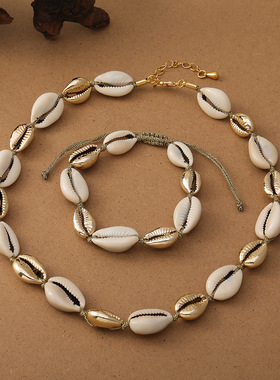 英国cherry kitty沙滩度假风海贝手链小众配饰风格个性风潮贝壳