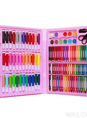 children watercolor pencil painting set gift box paintbrush