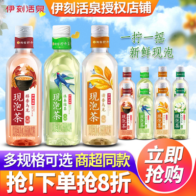 伊刻活泉现泡茶抹春绿茶455ml*15