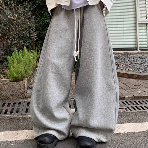 休闲宽松粗绳宽松休闲弯刀长裤