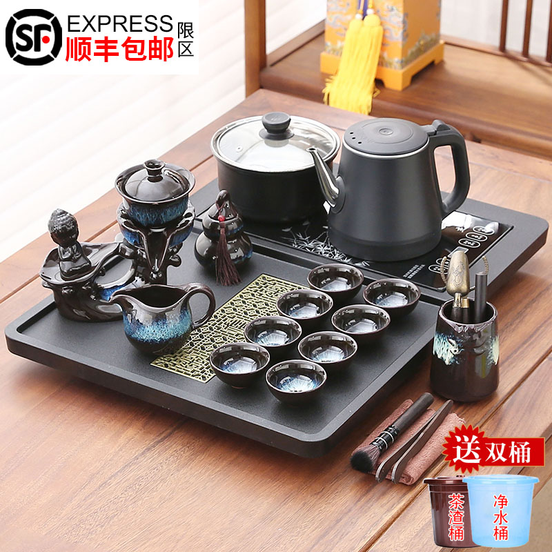 2025新款全石头茶盘茶台全自动茶具套组自动上水一体防烫水壶家用