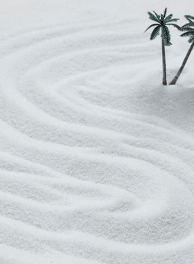 1斤枯山水白色沙子细沙石英沙微景观diy装饰沙灭烟造景雪花白沙子