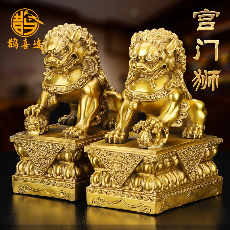 铜大狮子摆件一对北京狮小中式门口家居客号艺厅装饰品摆设工礼品怎么样,好用不?