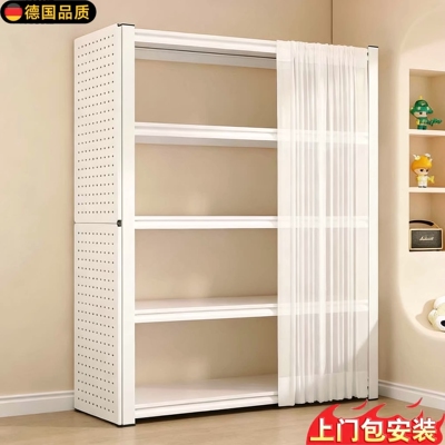德国进口货架置物架带防尘帘行李箱落地客厅收纳架下空储物铁架子