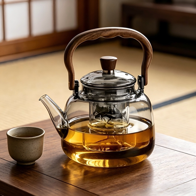 日本进口玻璃煮茶壶加厚2026新款泡茶壶家用电陶炉专用烧水壶茶具