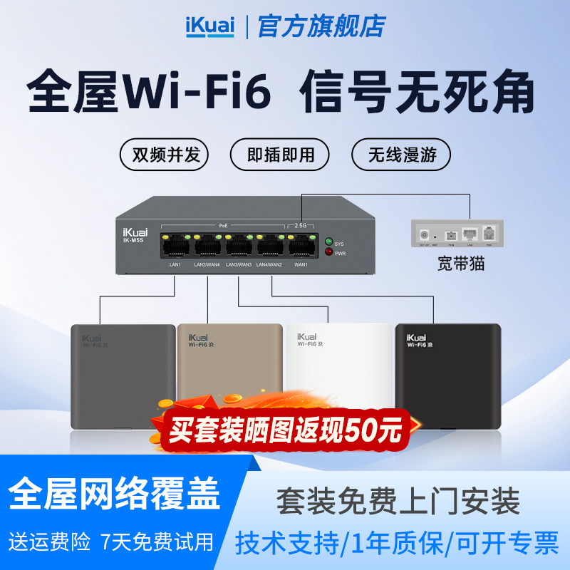 爱快面板AP千兆双频wifi63000兆图片
