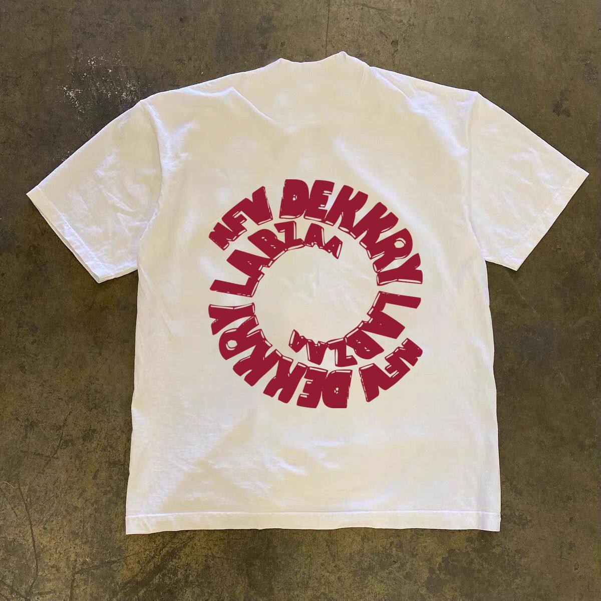 100短袖男女同款2026四季新款英文简约干净T恤衫ins潮流上衣