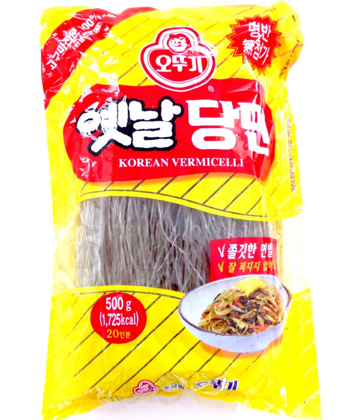 包邮韩国进口奥土基/不倒翁切断粉条粉丝 地瓜粉筋道粉丝 500g