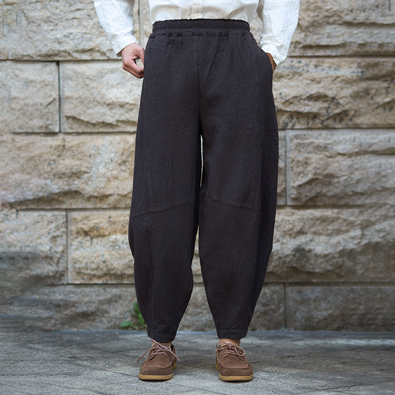 2024新款男士棉麻休闲裤