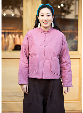 【照本堂女装】冬季新款新中式棉服女15支立领国风对襟棉衣W12632