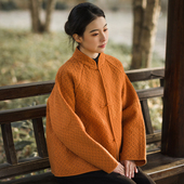 国风棉服外套女20支立领盘扣上衣W12392 新中式 照本堂 冬款