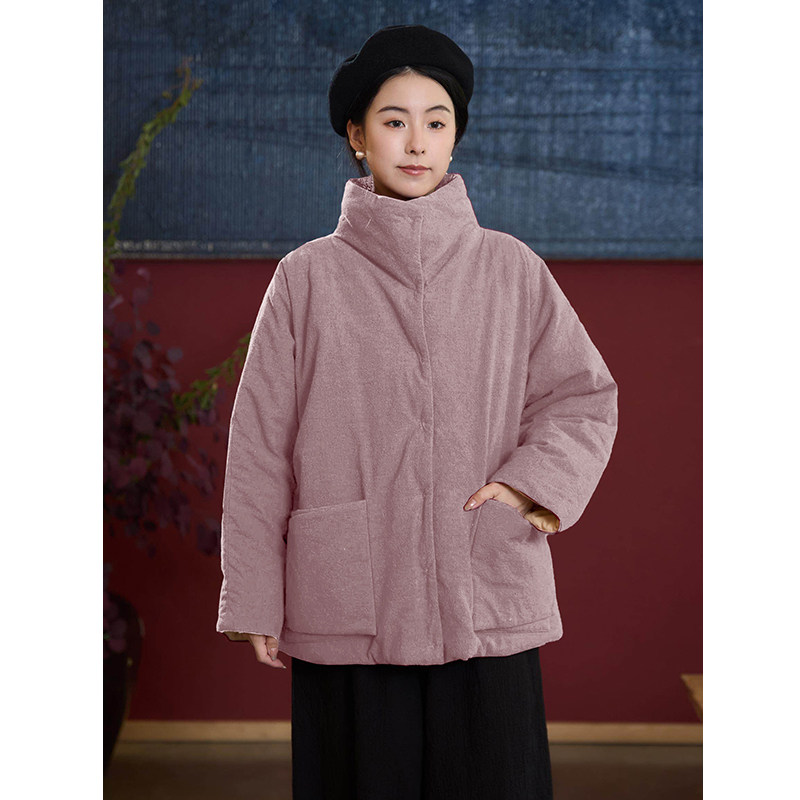 【照本堂】冬季新款女装加厚保暖高领棉外套W12850