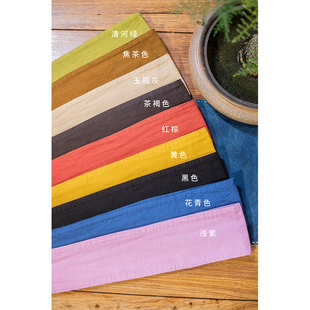 长196cm 高档纯色棉麻腰封FJ006 照本堂配饰