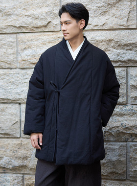 【照本堂】秋冬新款国风新中式男装汉服上衣15支系带棉衣M12615