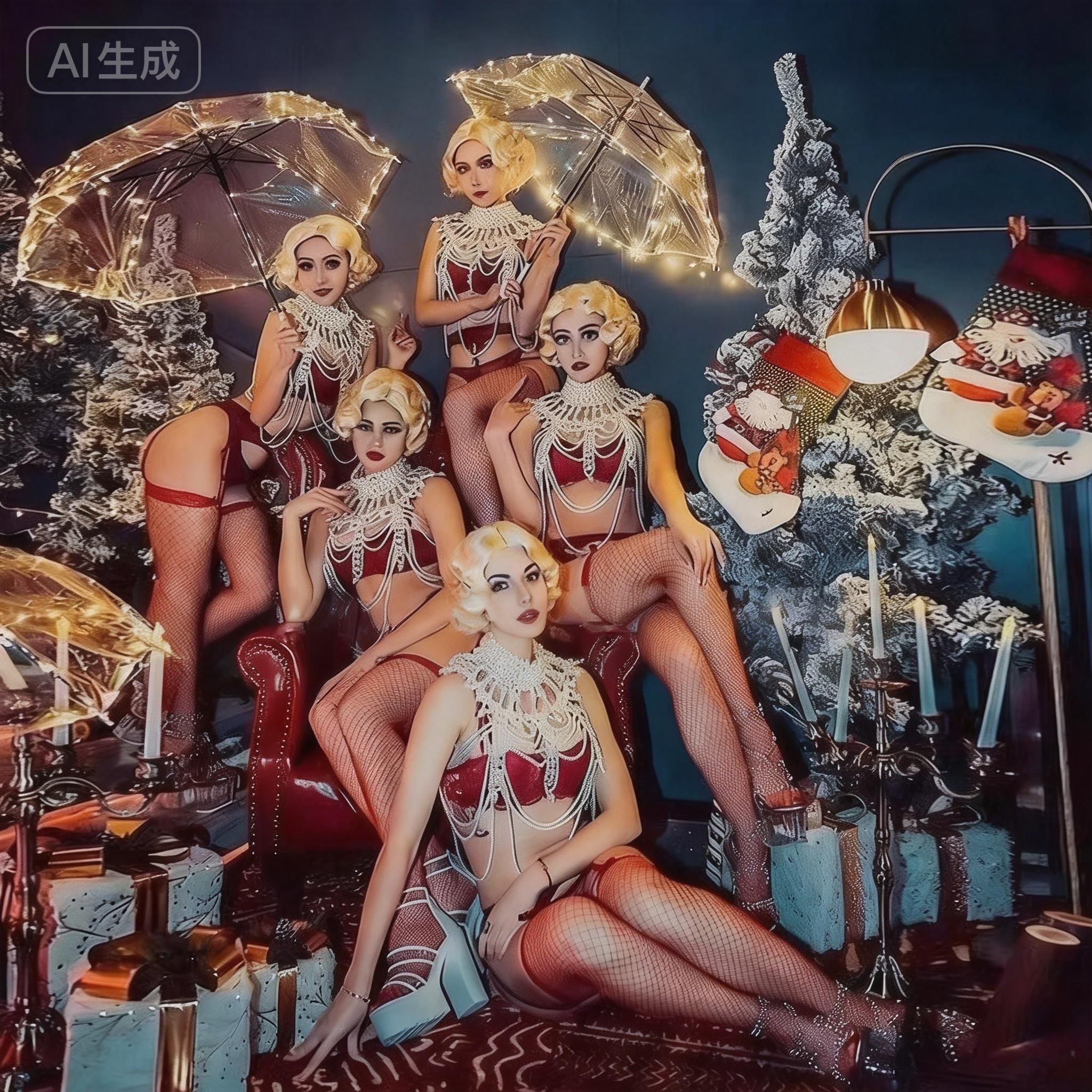 欧美复古圣诞派对gogo出酒服商演景区性感百老汇套装ds,女装/女士精品,民族服装/舞台装,淘宝优惠券,粉丝福利购,淘宝优惠卷