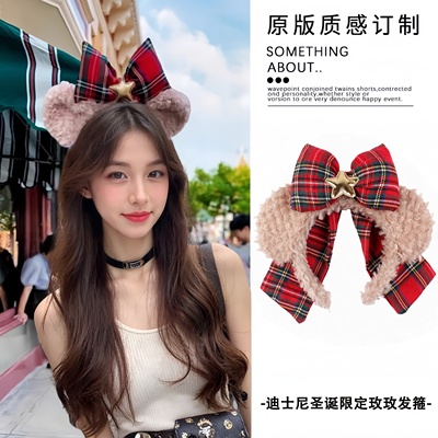 圣诞雪莉玫游园拍照发箍