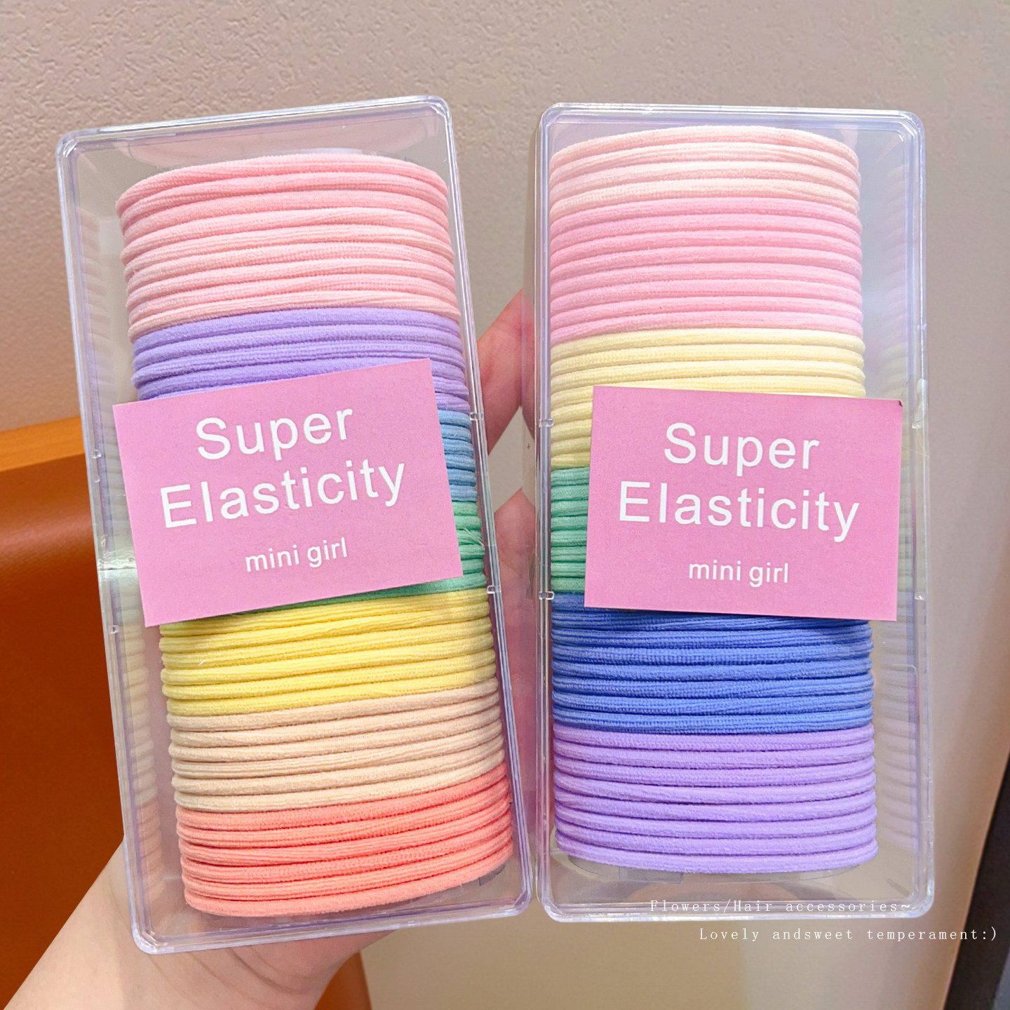 儿童糖果色发圈女童扎头发头绳不伤发高弹力耐用皮筋宝宝发绳头饰