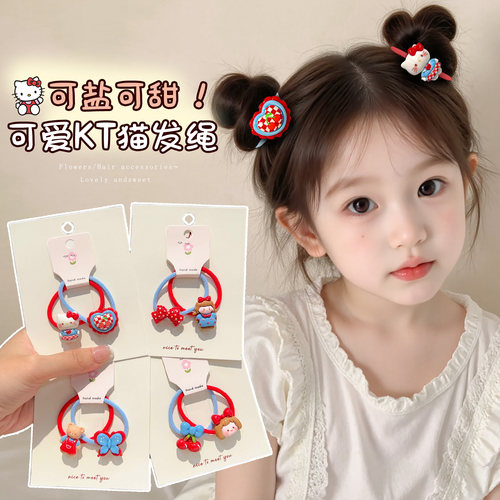 小女孩宝宝高弹力扎丸子头发圈