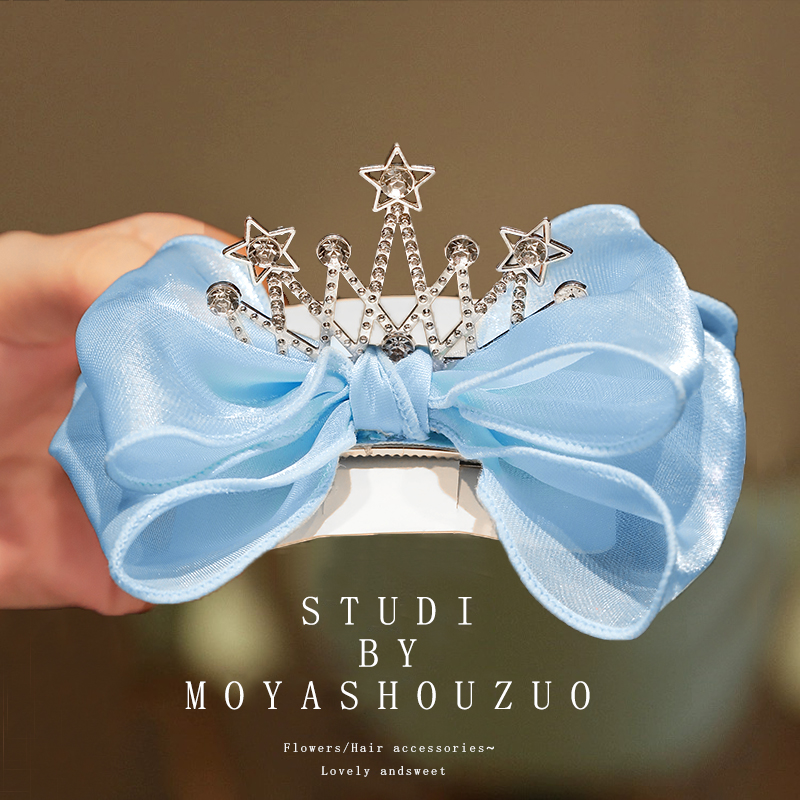 儿童发夹蝴蝶结公主皇冠头饰