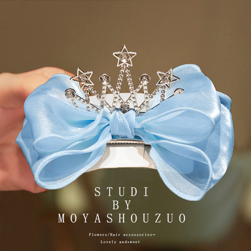 儿童发夹蝴蝶结公主皇冠头饰