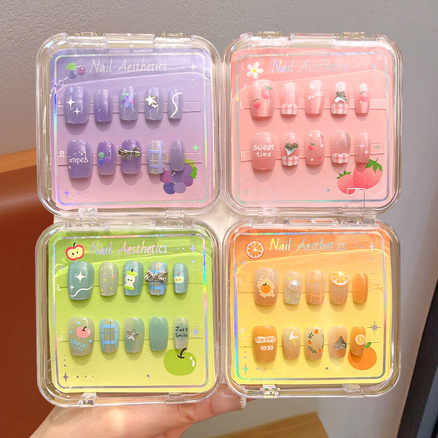 儿童美甲可爱卡通女童水果爱心软甲片指甲贴纸女孩宝宝穿戴甲配饰,婴童洗护,儿童美甲贴/穿戴甲,淘宝优惠券,粉丝福利购,淘宝优惠卷