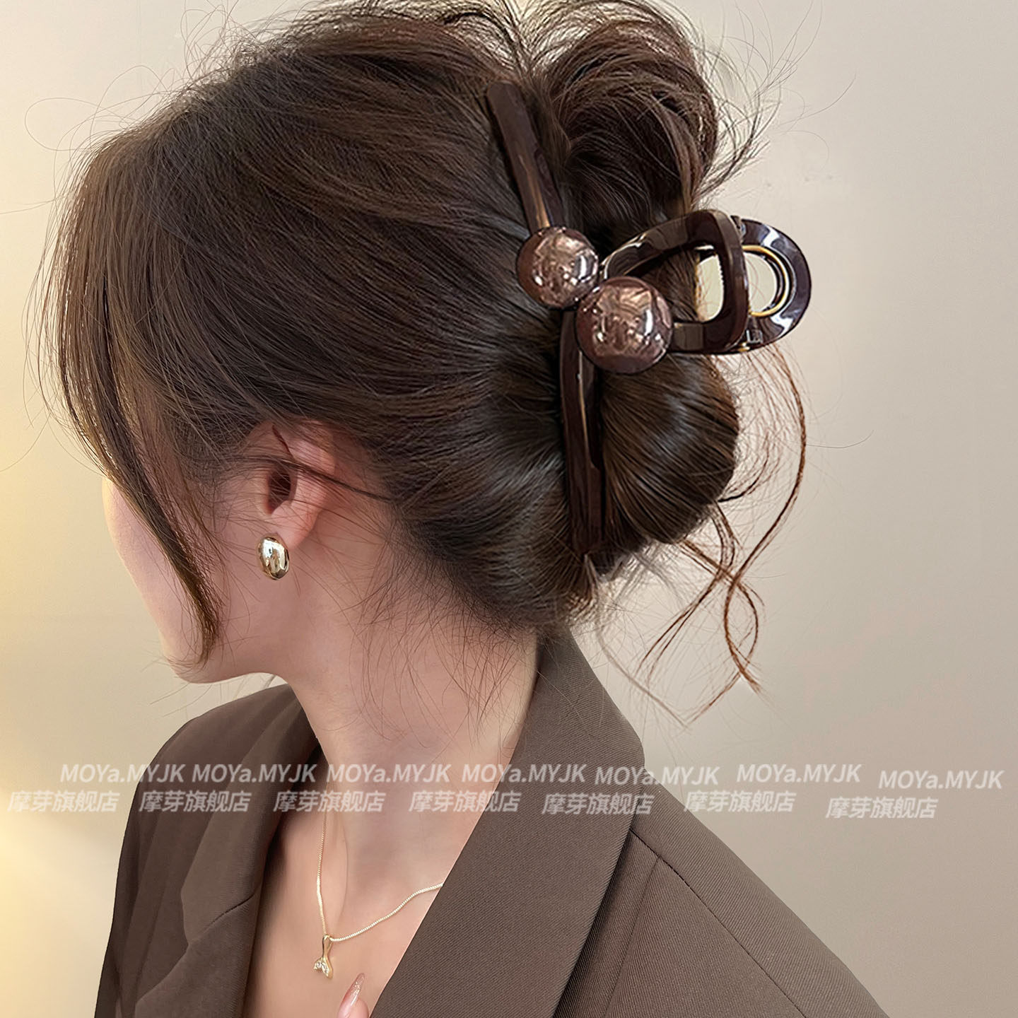 抓夹女高级感2025新款头饰发卡