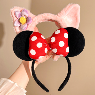 迪士尼发箍儿童成人发卡洗脸头箍拍照道具装 备亲子米奇头饰发饰